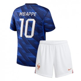 Frankreich Kylian Mbappe #10 Fußballbekleidung Heimtrikot Kinder WM 2026 Kurzarm (+ kurze hosen)